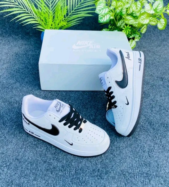 Nike air force 1 black-and-white.