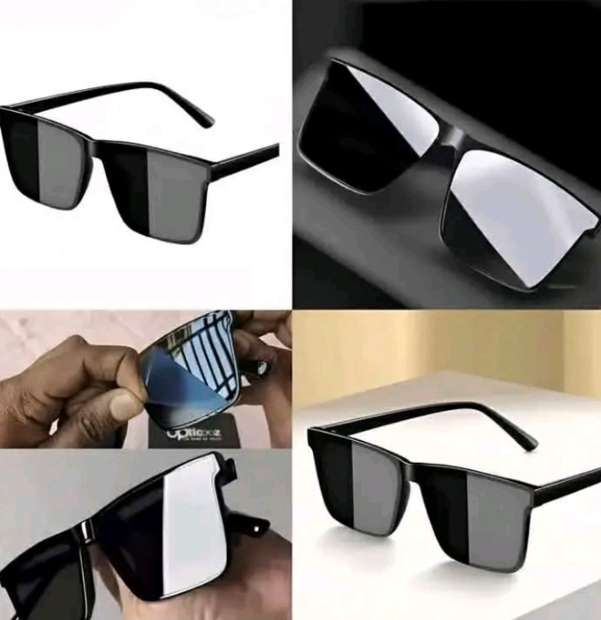 New Version Double Poly Polarized Sunglass For Men Balck