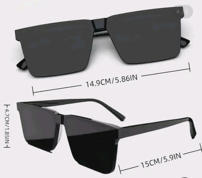 New Version Double Poly Polarized Sunglass For Men Balck